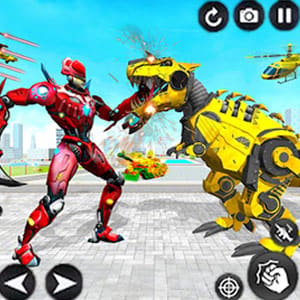 Jurassic Dinosaur Mech Battle