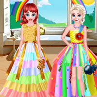 Bffs Rainbow Tulle Dress