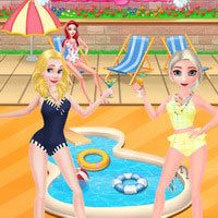 Disney Princesses Pool Party Clean