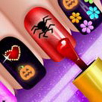 Glow Halloween Nails