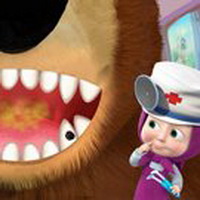 Masha And The Bear Dentist Game